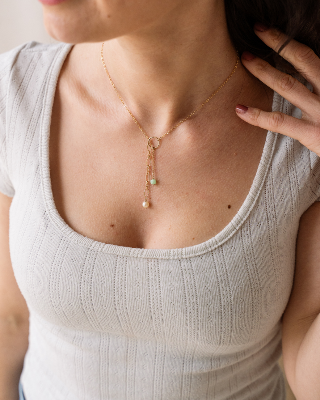 Collier - Chrysoprase