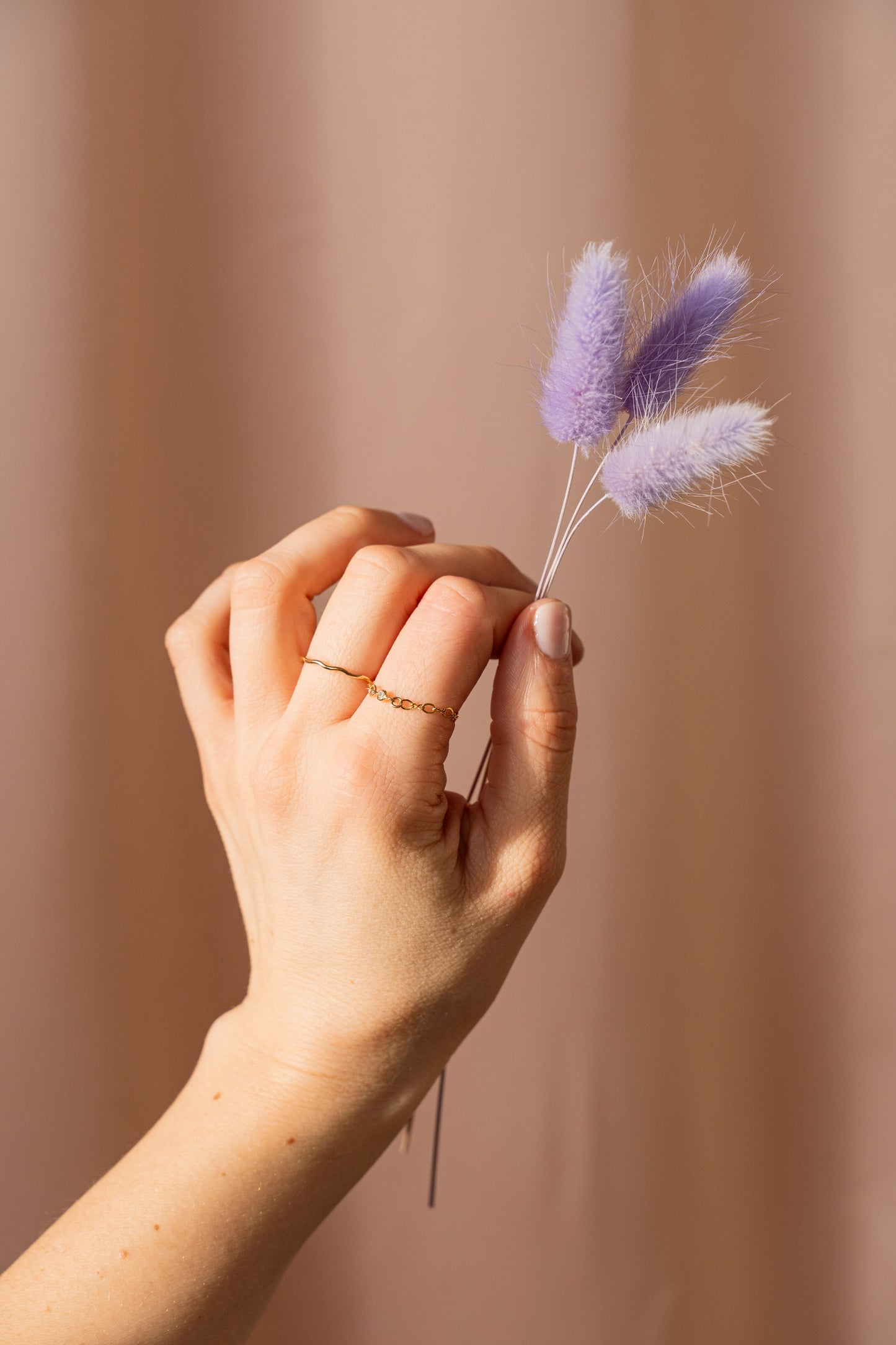 Bague minimaliste chaîne