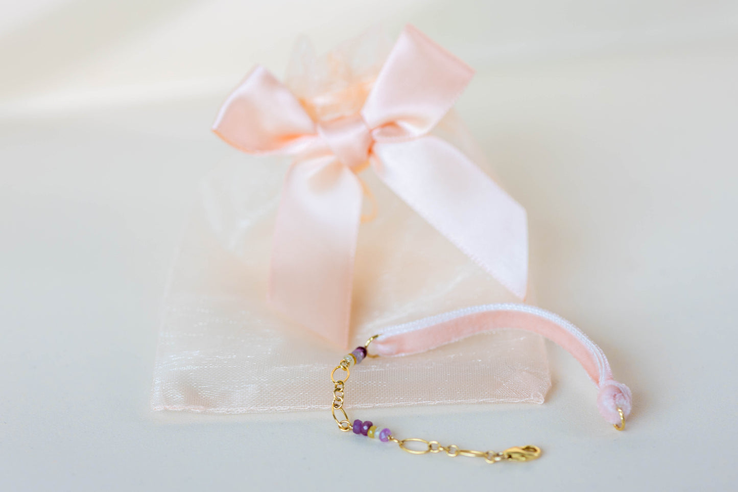 DUO Bracelet ruban - Octobre Rose