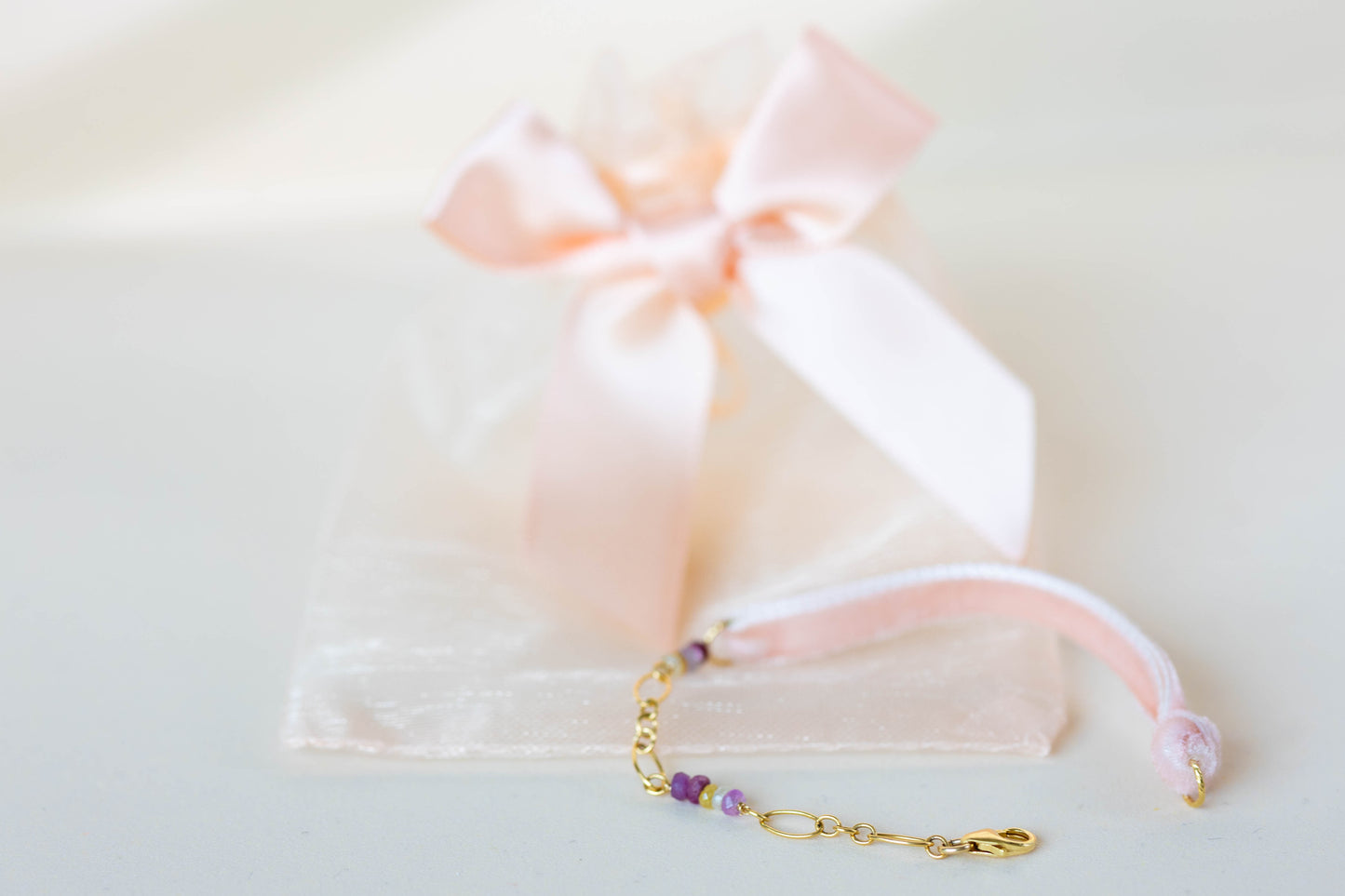 DUO Bracelet ruban - Octobre Rose
