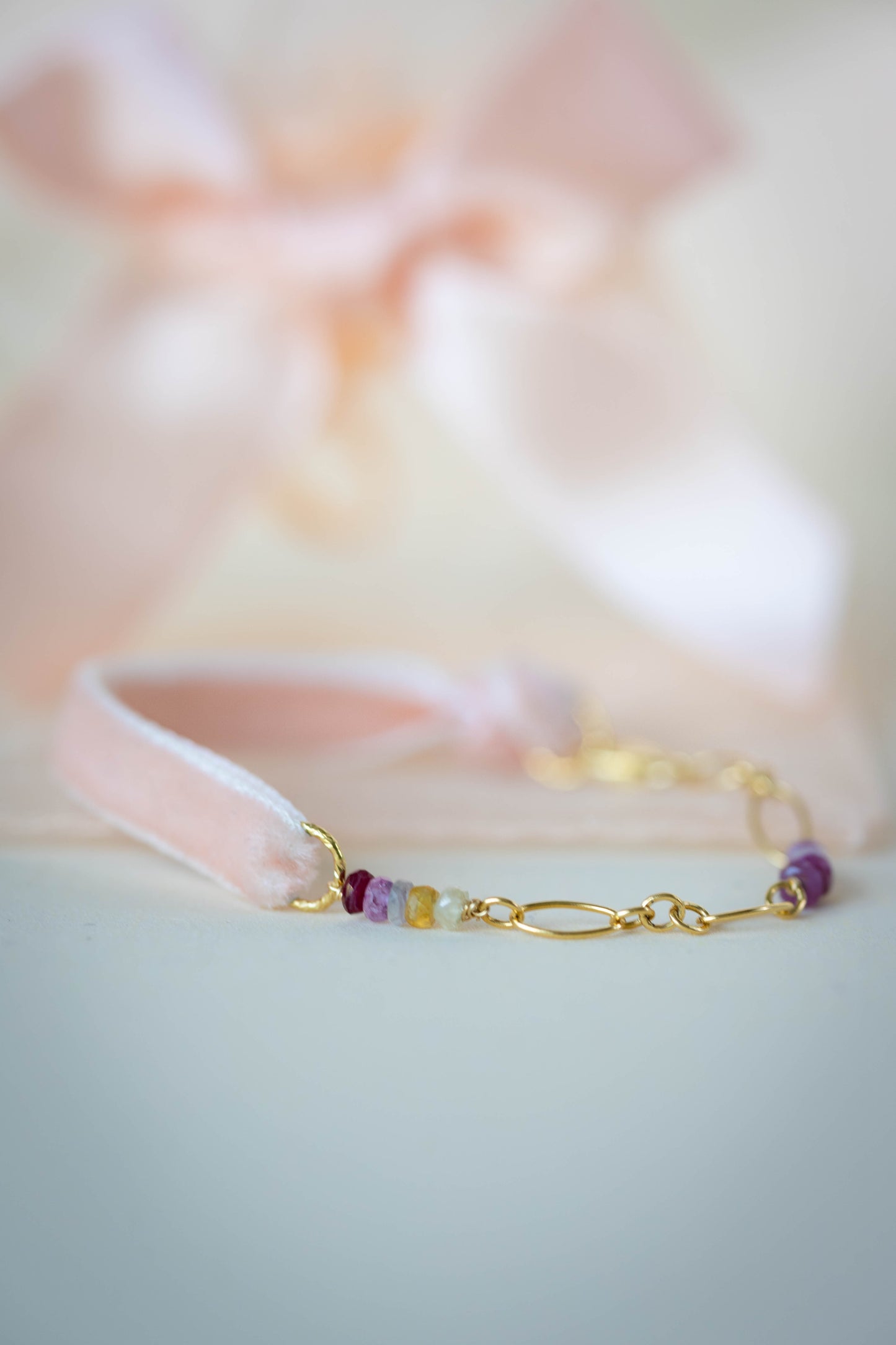 DUO Bracelet ruban - Octobre Rose