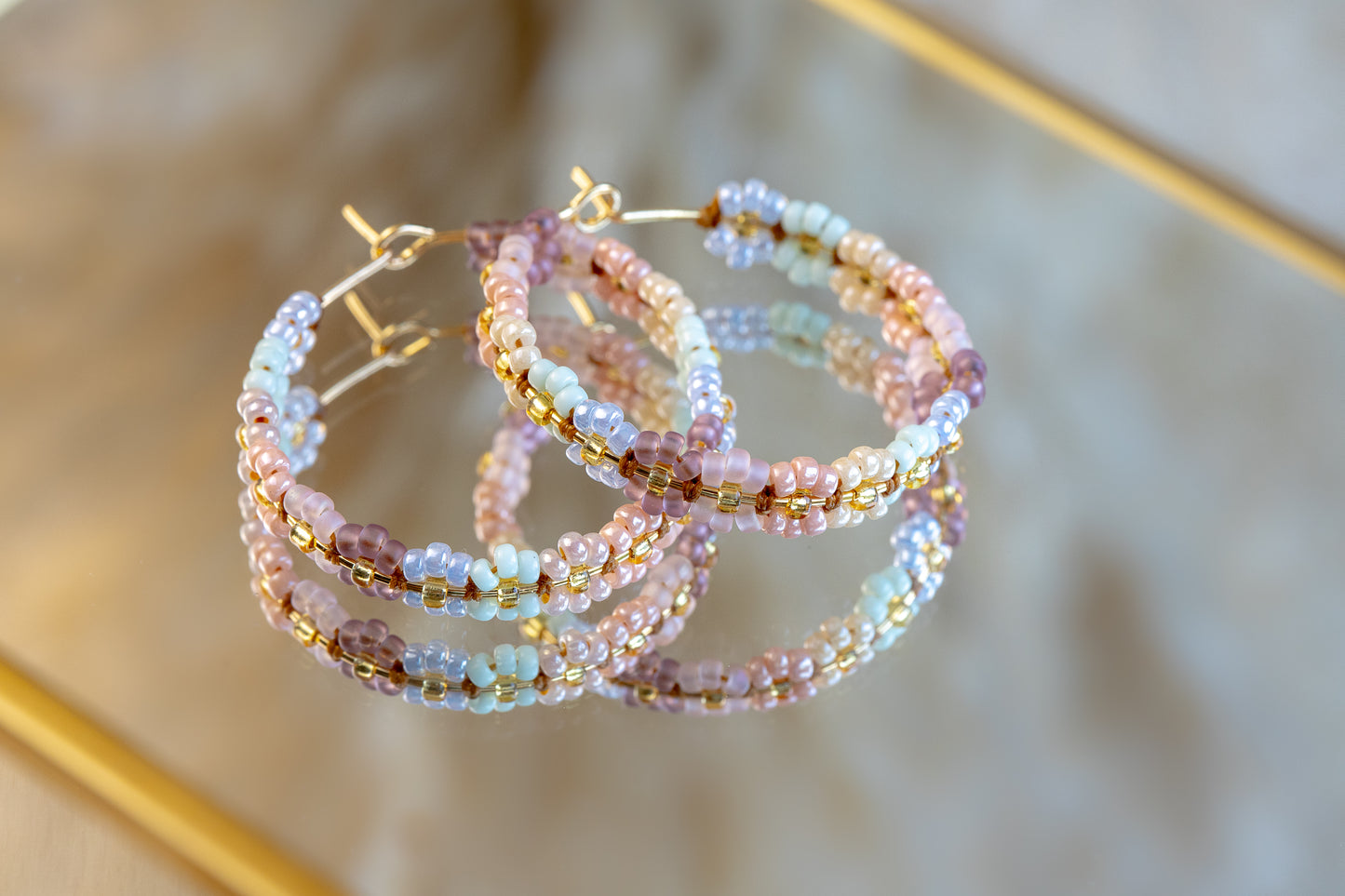 Boucles Créoles - pastel