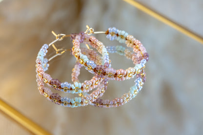 Boucles Créoles - pastel