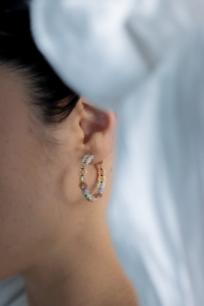 Boucles Créoles - pastel