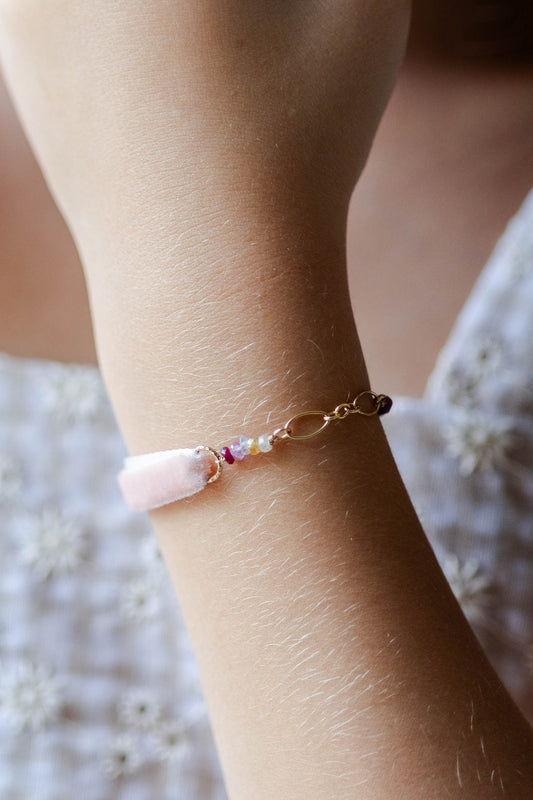 DUO Bracelet ruban - Octobre Rose